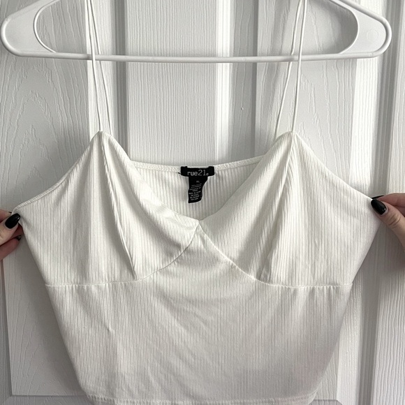 White Rue21 Crop Top Tank - Picture 7 of 8